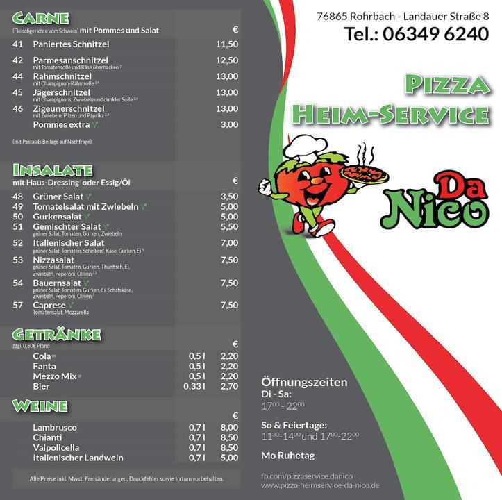 Pizzaheimservice Da Nico